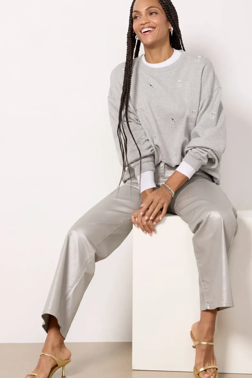 Pants & Leggings<KUT FROM THE KLOTH Miller High Rise Wide Leg Silver