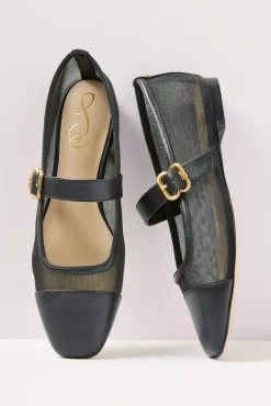 Shoes<SAM EDELMAN Miranda Mesh Mary Jane Black