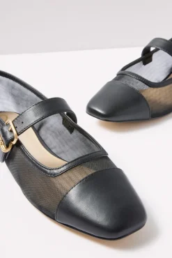 Shoes<SAM EDELMAN Miranda Mesh Mary Jane Black