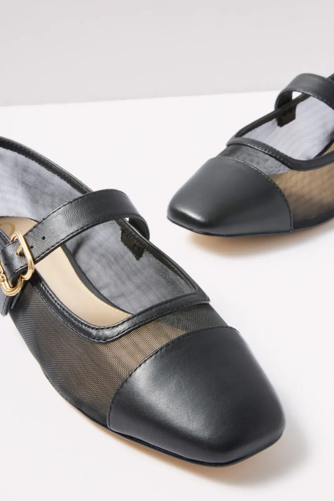 Shoes<SAM EDELMAN Miranda Mesh Mary Jane Black