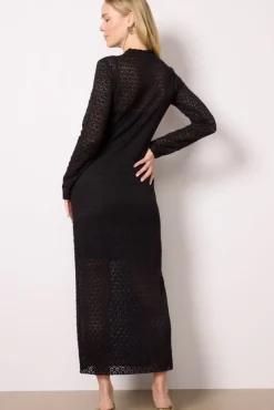 Dresses<SANCTUARY Mock Neck Lace Dress Black