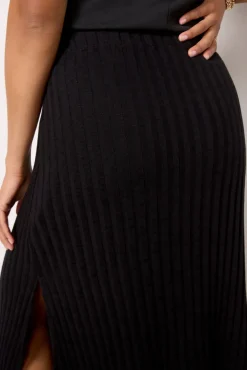Skirts<MICHAEL STARS Molly Midi Skirt W/ Slit Black