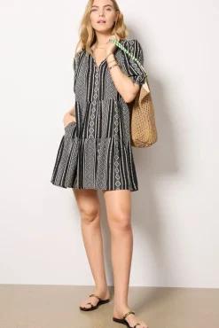Dresses<VELVET Monique Dress Black/Cream
