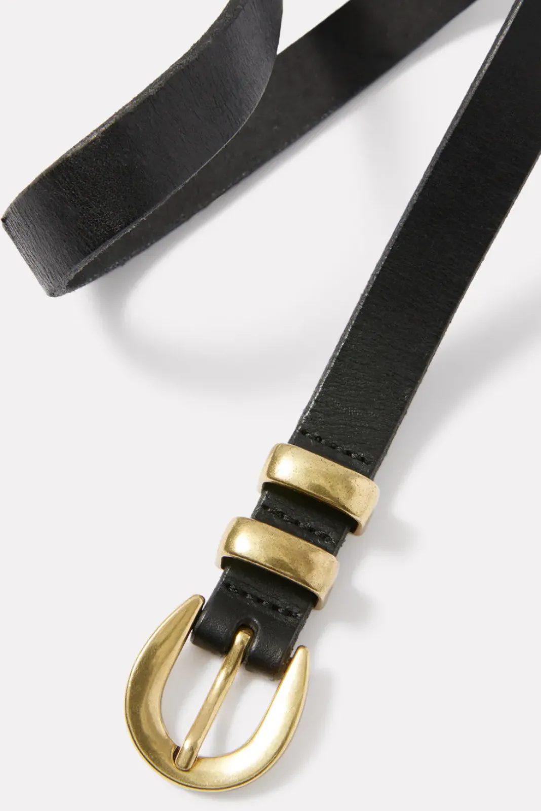 Belts<EVEREVE Montana Skinny Belt Black