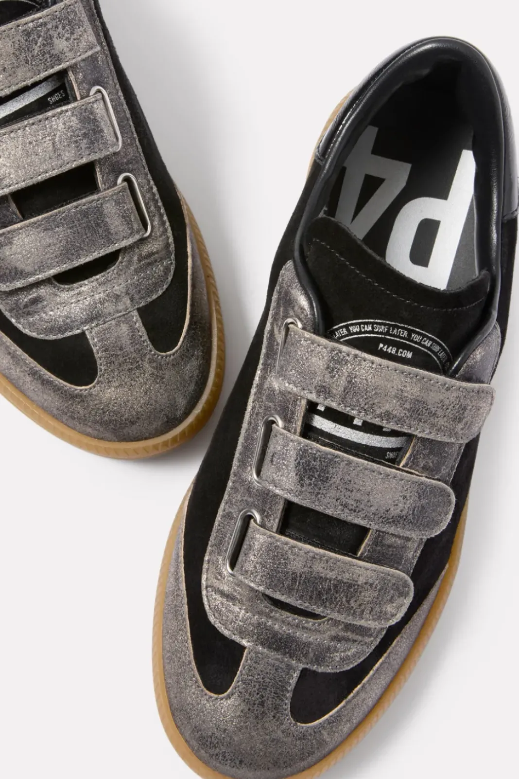 Shoes<P448 Monza Velcro Sneaker Black/Dave