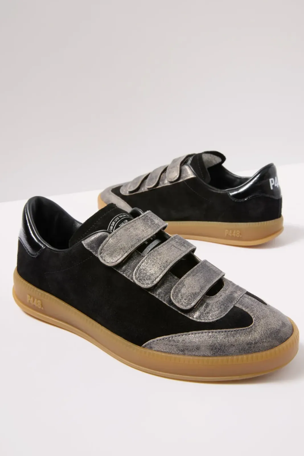 Shoes<P448 Monza Velcro Sneaker Black/Dave