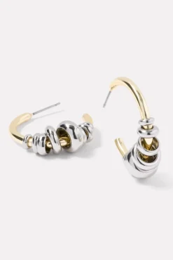 Jewelry<EVEREVE Moxie Hoop Earrings Gold/Silver