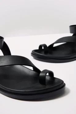 Shoes<ALOHAS Myles Leather Sandals Black