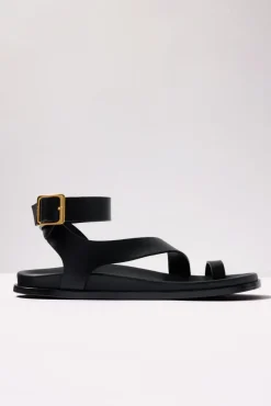 Shoes<ALOHAS Myles Leather Sandals Black