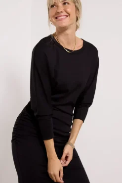 Dresses<MICHAEL STARS Natalie Midi Dress Black