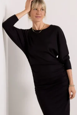 Dresses<MICHAEL STARS Natalie Midi Dress Black