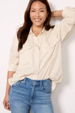 Tops & Tees<PISTOLA Nellie Shirt Sandstripe