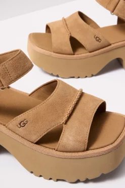 Shoes<UGG New Heights Ankle Strap Chestnut