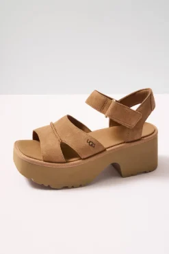 Shoes<UGG New Heights Ankle Strap Chestnut