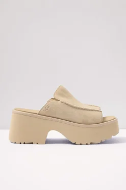 Shoes<UGG New Heights Slide Mustardseed