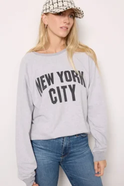 Sweatshirts<RETRO BRAND BLACK LABEL New York City Sweatshirt Vintageh.Grey