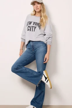 Sweatshirts<RETRO BRAND BLACK LABEL New York City Sweatshirt Vintageh.Grey