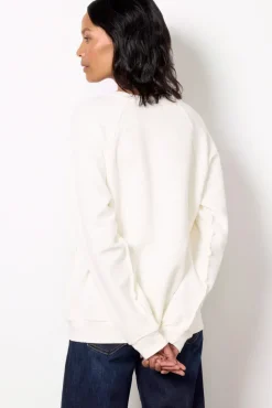 Sweatshirts<RETRO BRAND BLACK LABEL New York Reverse Slub Sweatshirt Vintagewhite