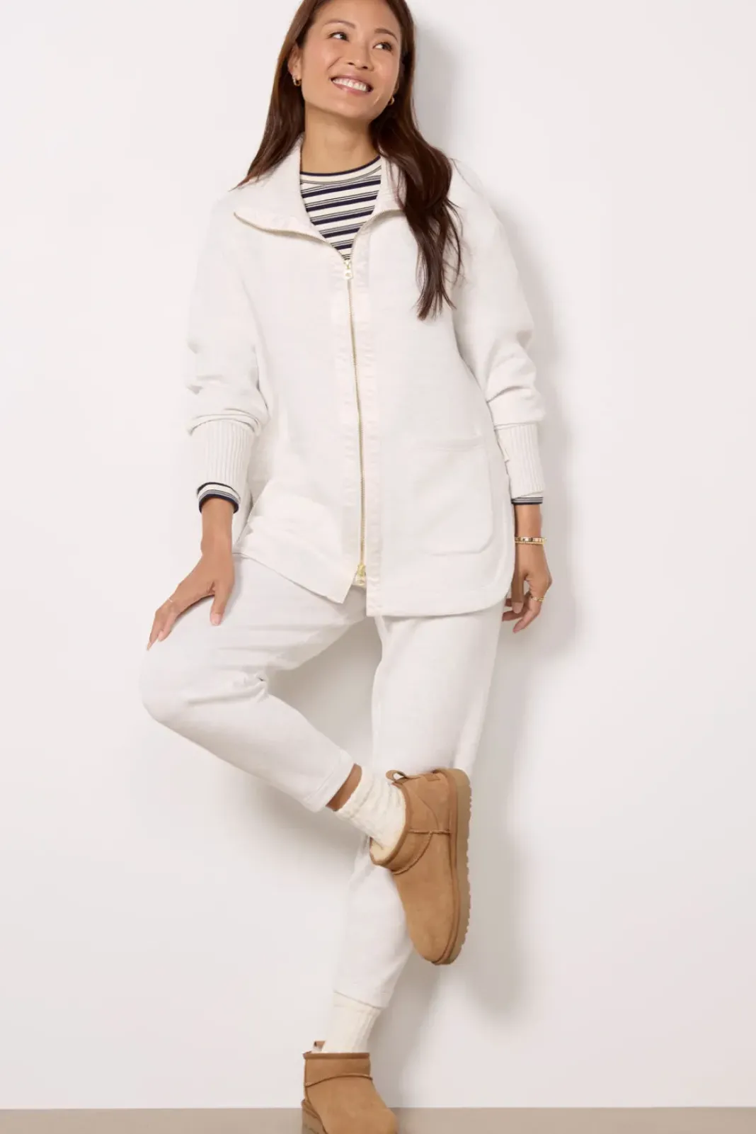 Blazers & Jackets<VARLEY Niamh Zip Through Ivorymarl