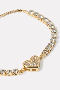 Jewelry<EVEREVE Nolan Heart Pull Bracelet Gold