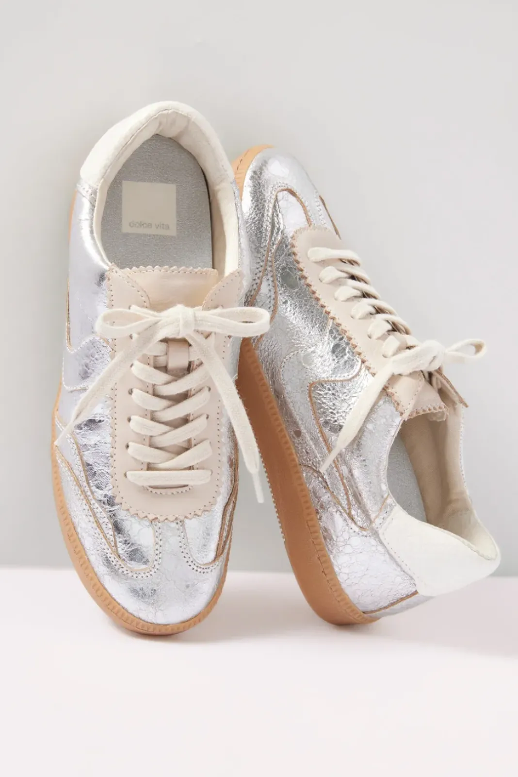 Shoes<DOLCE VITA Notice Sneaker Silverdistressed