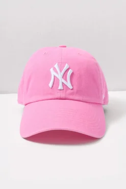 Hats<`47 NY Clean Up Baseball Hat Fluropink