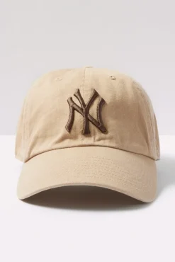 Hats<`47 NY Clean Up Baseball Hat Khaki/Brown