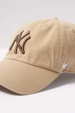Hats<`47 NY Clean Up Baseball Hat Khaki/Brown