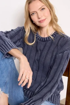 Sweaters<EVEREVE Oaklee Pullover Washednavy