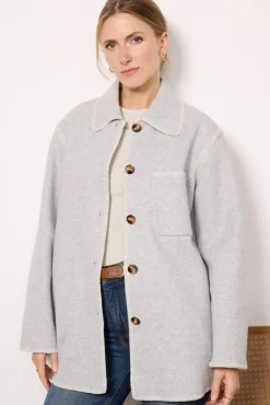 Blazers & Jackets<Z SUPPLY Olivia Whipstitch Jacket Heathergrey