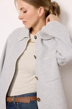 Blazers & Jackets<Z SUPPLY Olivia Whipstitch Jacket Heathergrey