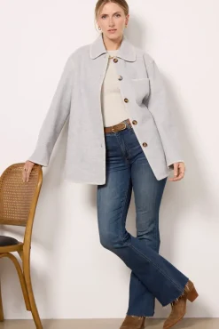 Blazers & Jackets<Z SUPPLY Olivia Whipstitch Jacket Heathergrey