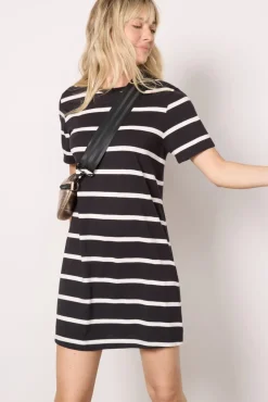 Dresses<SANCTUARY One and Only T Shirt Dress Blackstripe