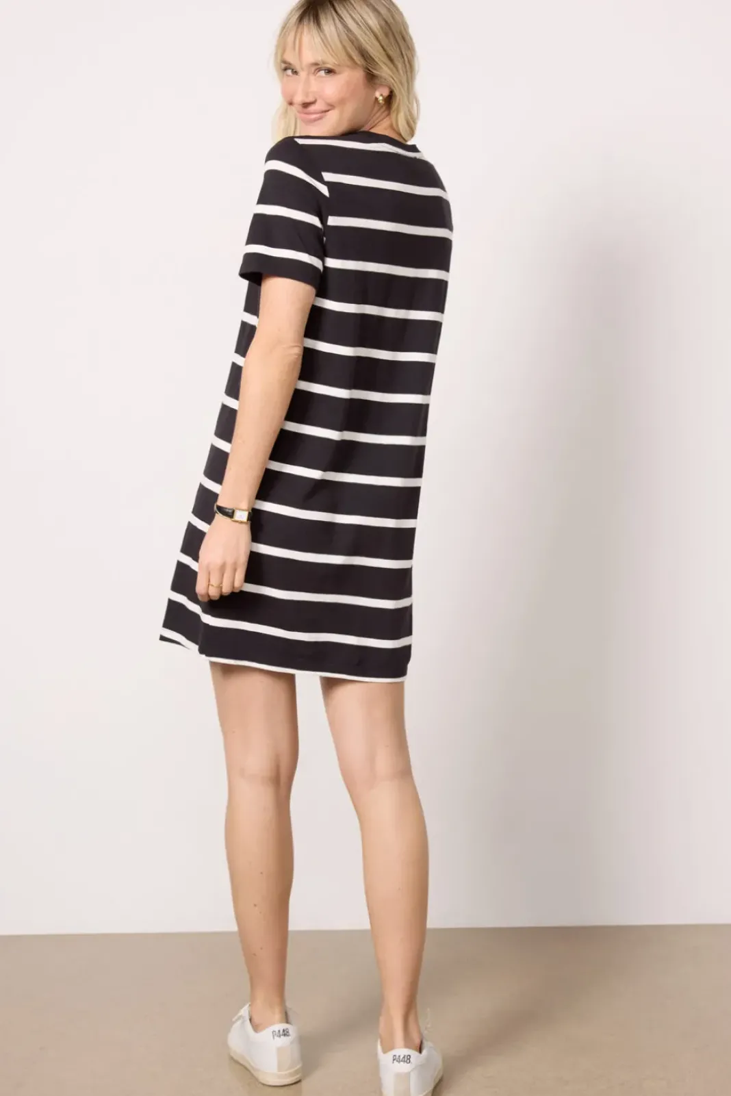 Dresses<SANCTUARY One and Only T Shirt Dress Blackstripe