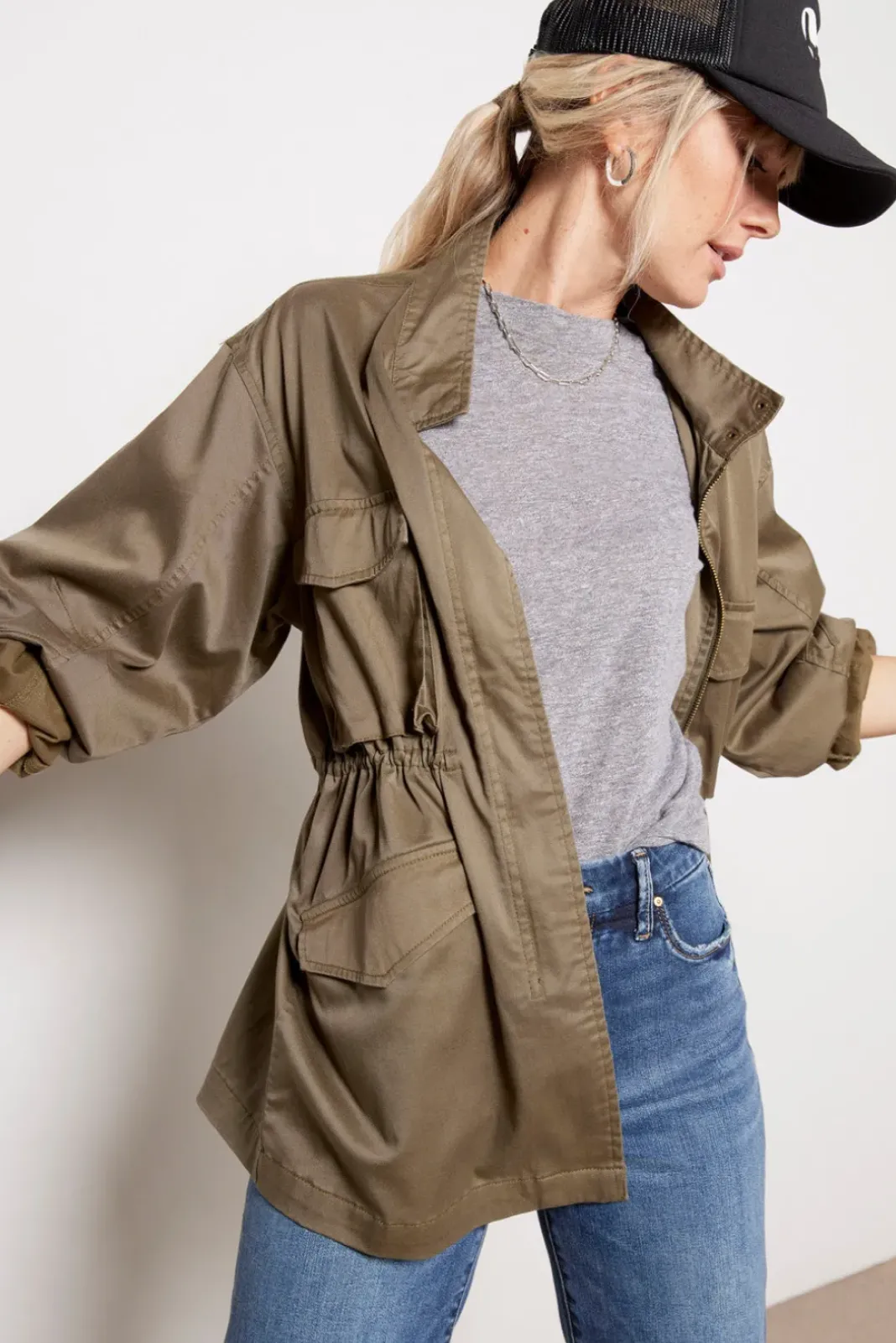 Blazers & Jackets<SANCTUARY Otis Utility Jacket Burntolive