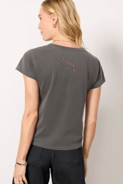 Tops & Tees<CLARE V. Oui Classic Tee Fadedblack