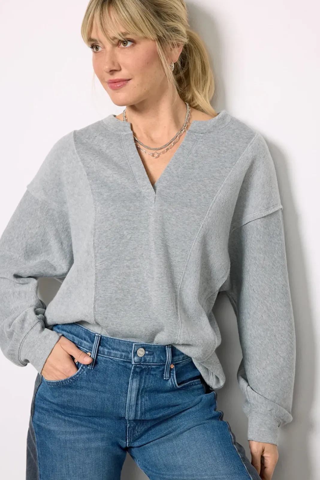 Sweatshirts<Z SUPPLY Out Of Towner Sweatshirt Heathergrey