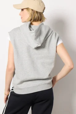 Sweatshirts<Z SUPPLY Oversized Muscle Hoodie Heathergrey