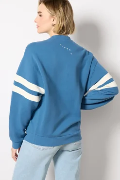 Sweatshirts<CLARE V. Oversized Varsity Sweatshirt Desertblue