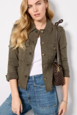 Blazers & Jackets<PAIGE Pacey Jacket Vintagebayougreen
