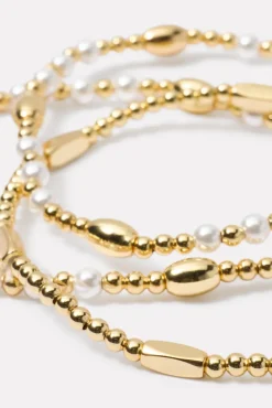 Jewelry<EVEREVE Palmer Pearl Bracelet Pack Gold
