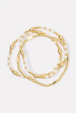 Jewelry<EVEREVE Palmer Pearl Bracelet Pack Gold