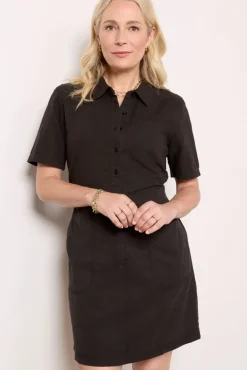 Dresses<MICHAEL STARS Paola Utility Dress Black