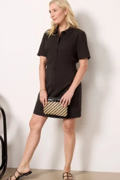 Dresses<MICHAEL STARS Paola Utility Dress Black