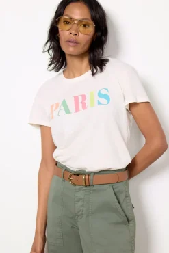 Tops & Tees<RETRO BRAND BLACK LABEL Paris Tee Vintagewhite