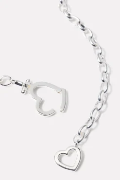 Jewelry<GORJANA Parker Heart Necklace Silver