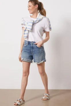 Shorts & Cutoffs<AGOLDE Parker Long Short with Cuff Heatwave