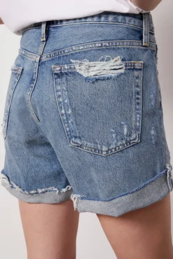 Shorts & Cutoffs<AGOLDE Parker Long Short with Cuff Heatwave