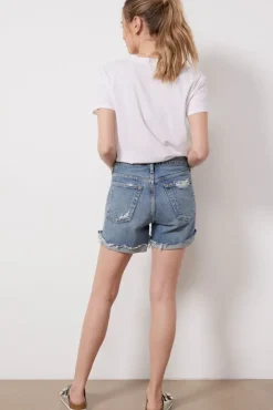 Shorts & Cutoffs<AGOLDE Parker Long Short with Cuff Heatwave