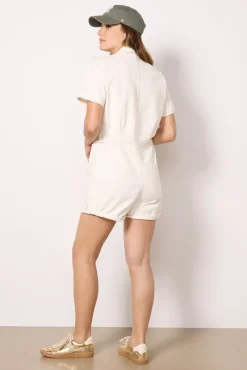 Jumpsuits & Rompers<PISTOLA Parker Romper Ecru